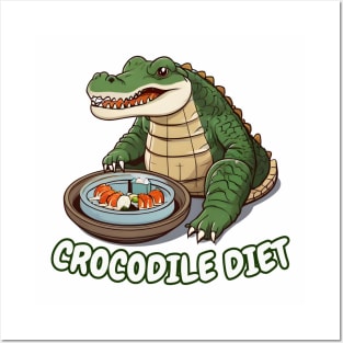 Dim sum crocodile Posters and Art